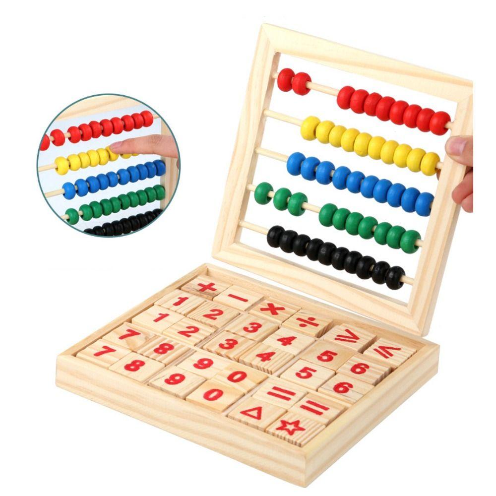 Creative Abacus for Kids Wooden Montessori Educational Toy  Hand-eye Coordination