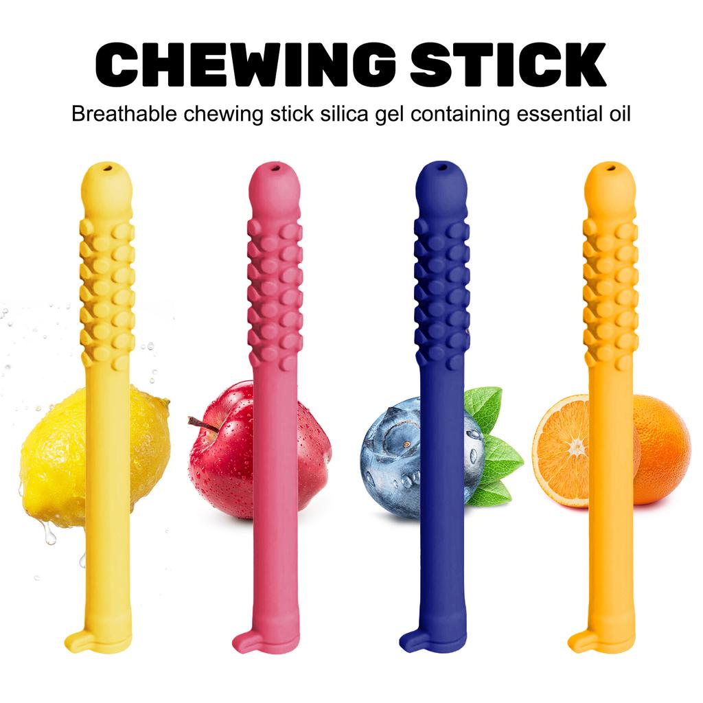 Essential Oil Diffuser Chewing Stick Silicone Chewable Stick Aromatherapy Breathing Relief for Adults Kids Anxiety Stress