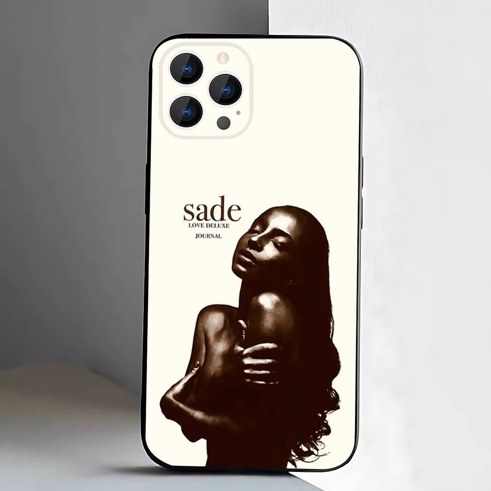 Sade Adu Love Deluxe Etui na Telefon Dla iPhone 17,16,15,14,13,12,Pro,Max,Plus,E,SE4,Air,Mini Czarne Miękkie Etui