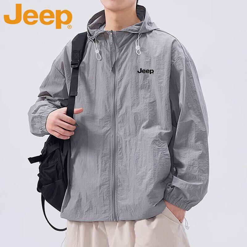 

JEEP Men s Lightweight Hooded Sun Protection Jacket 3XL