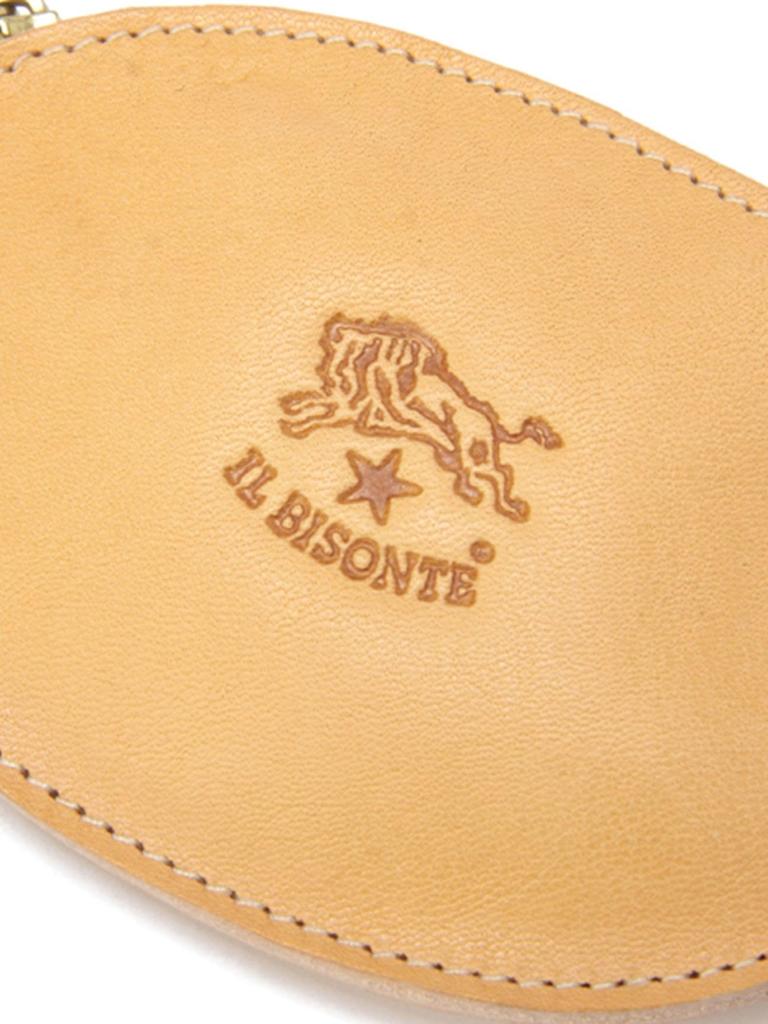 IL BISONTE Coin Case, Genuine Leather, Cowhide Leather, Unisex, Gray