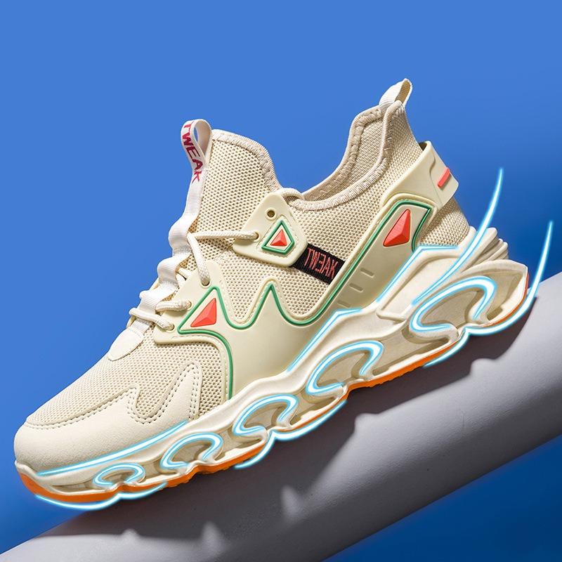 Large Size Men's Blade Shoes Trendy Men's Shoes New Four-season Shock-absorbing Running Shoes Soft-soled Shoes