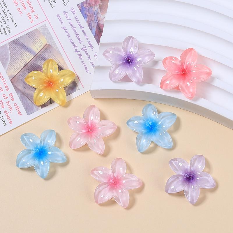 Handmade Resin Flower Clips & Jewelry Charms