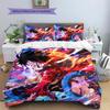 Luffy Pattern Bedding Quilt Set Quilt Cover Pillowcase Home Decoration Gift (1 * duvet cover + 2 * pillowcase, without core)