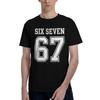 Individuelle Sechs Sieben 67 T-Shirts Für Unisex Reine Baumwolle Tee Tops T-Shirts Kurzarm T-Shirt