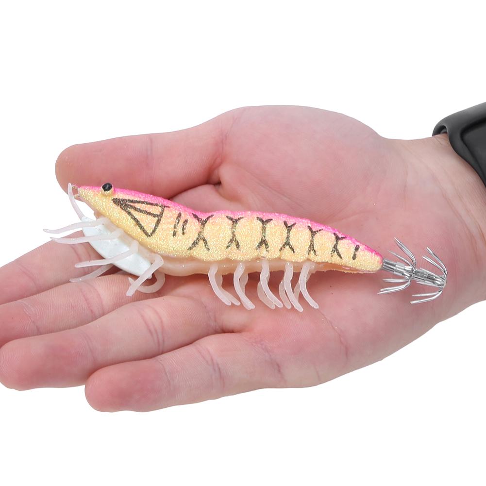 3g ABS Luminous Squid Hook Artificial Simulation Shrimp Fishing Lures Baits Fish Tackle Accessories005#