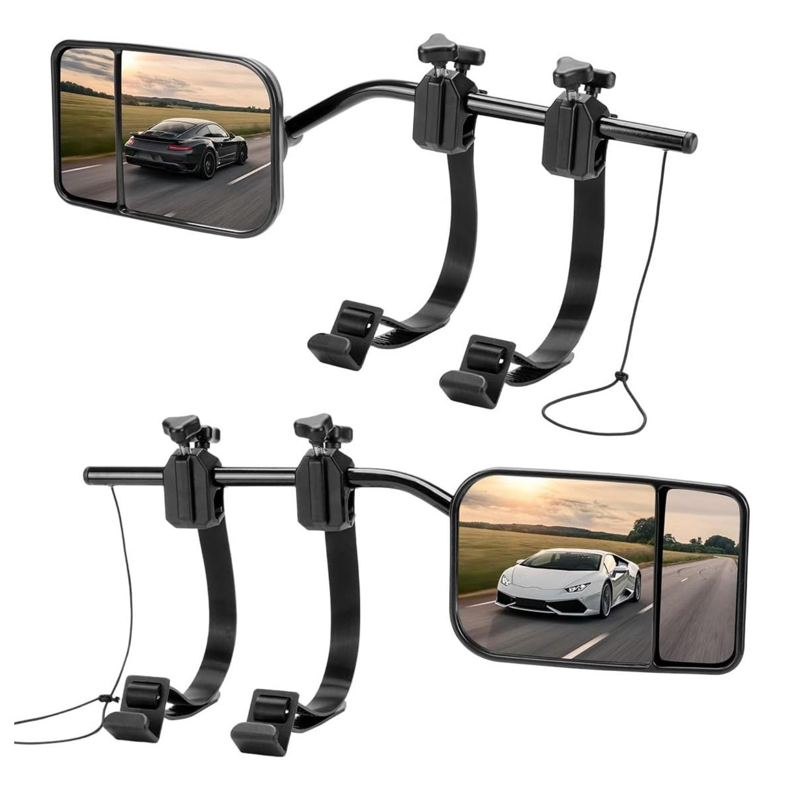 2Pcs Clip On Mirror Extender for