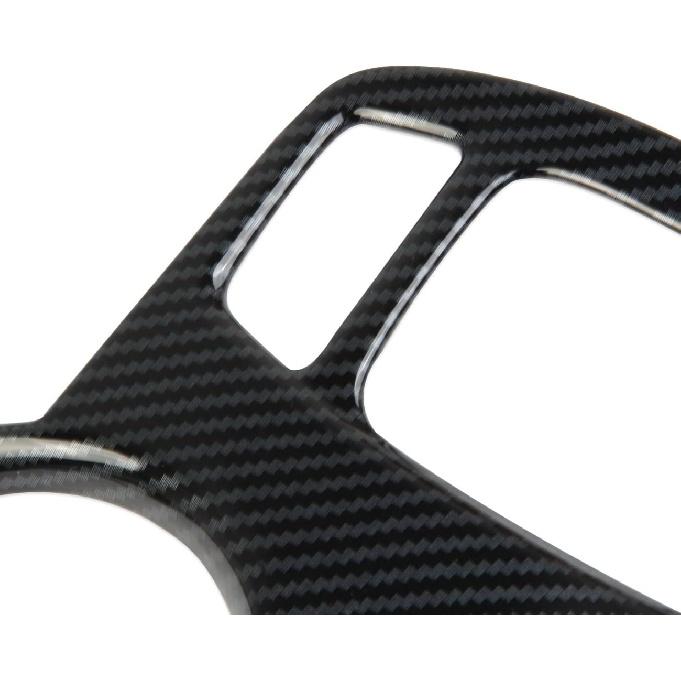 Korlot Carbon Fiber Center Console Cup Holder Knob Button Panel Cover Trim for GMC Terrain 2018-2024