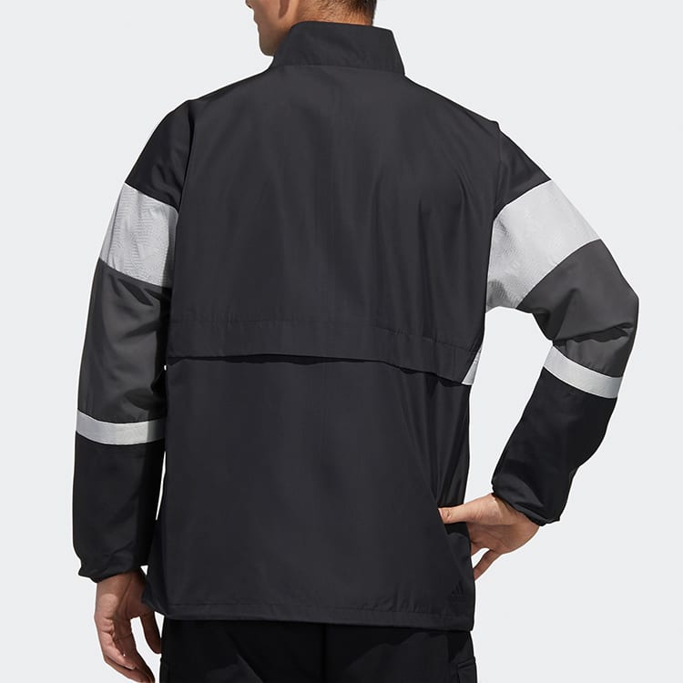 Adidas Jackets Men's Black Stand Collar Moderate Other GL0402