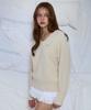 ROSEFRANTZ Fur V-Neck Knit [Butter]
