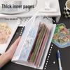 A5 Transparent Card and Document Holder with Landscape Stickers Storage