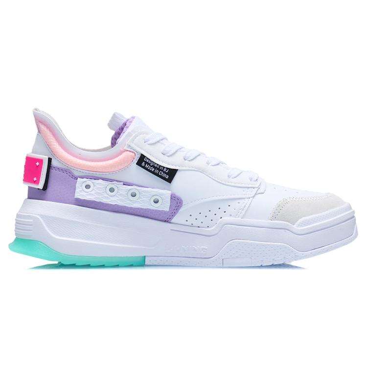 Li Ning Geek Low top Skateboard Shoes Women's White AGCR154-2
