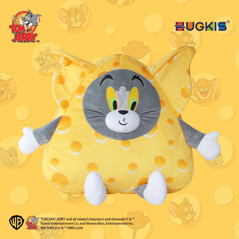 Tom and Jerry Plush Toy Set: Tom Cat Doll & Jerry Mouse Pillow