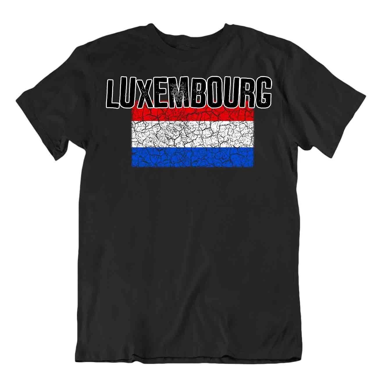 Flag T-Shirt Luxembourg Fashion Country Souvenir Gift Tee Pride logo XL
