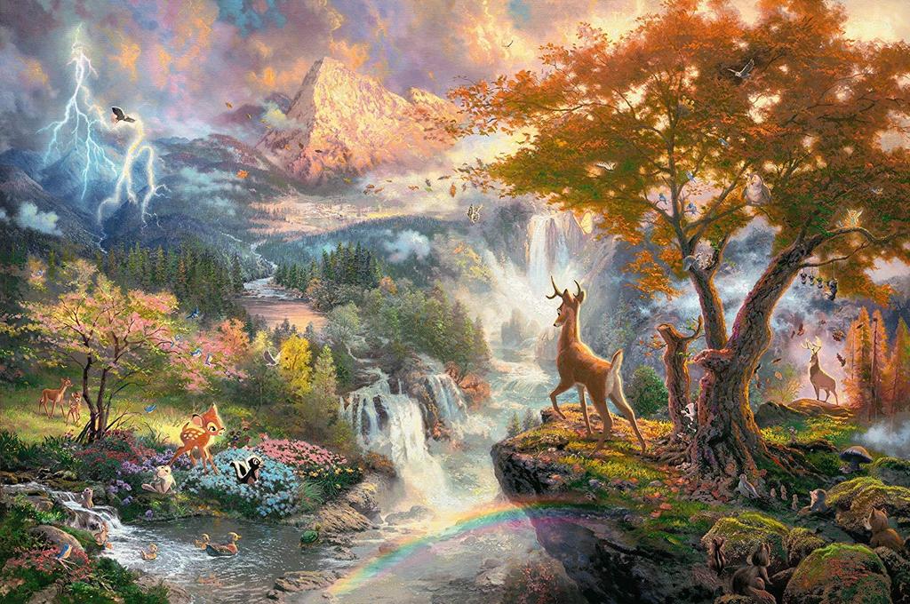 1000 Piece Jigsaw Puzzle Thomas Kinkade Bambi Thomas Kinkade Bambi 1000 Piece Jigsaw Cm X 49 Puzzle(69 Cm) [Item]