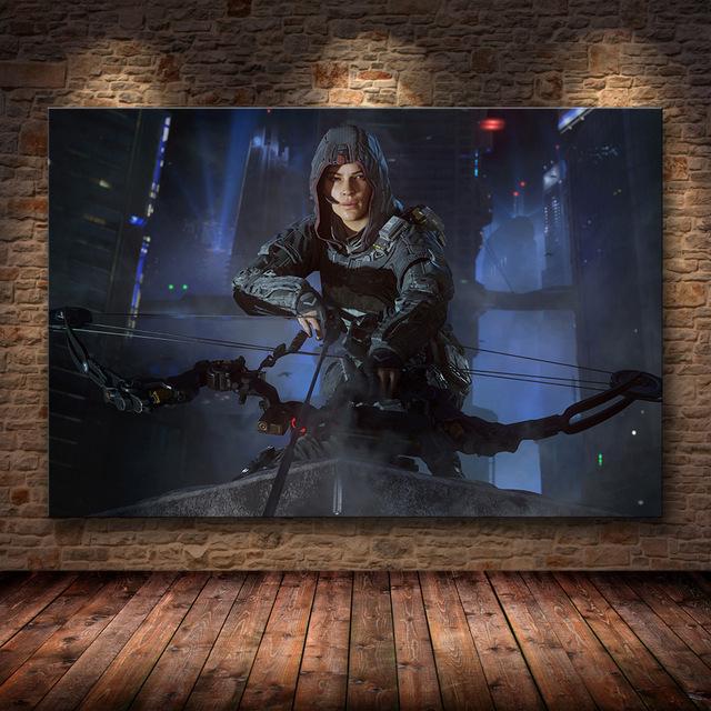 

Классический знаменитый постер с игрой Call of Duty, холст, картина, украшение для домашнего декора, постеры и принты, настенные художественные фотографии, Cuadros, без рамки 20*40cm