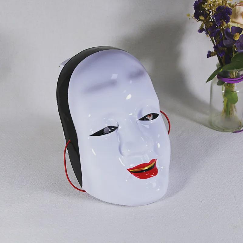 Handgemaakt Wit Sun Jiro Oni Hannya Noh Masker voor Japanse Voorstelling of Animatie