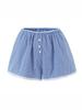 Korean Retro Striped Long-Sleeve Shirt & Strapless Camisole with Loose Wide-Leg Casual Pants for Women