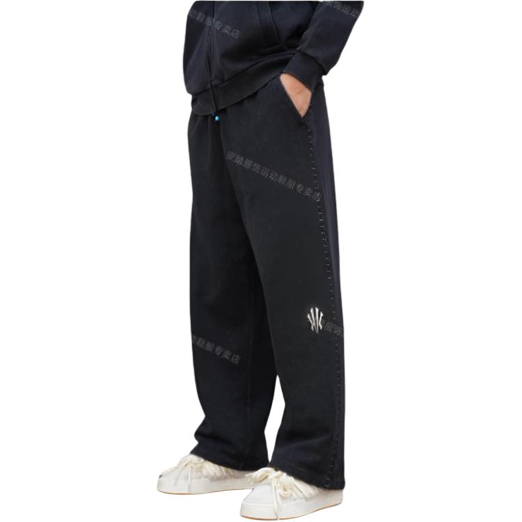 Anta Kyrie Basketball 6D Pants Vintage Style Comfortable Versatile Knitted Sports Long Pants Unisex Pants Black 172611302-2