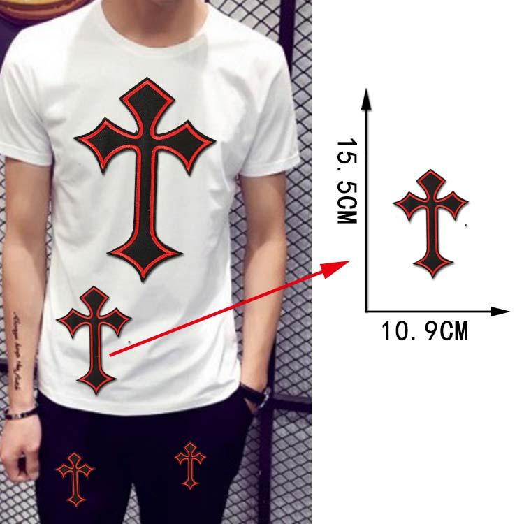 According To Embroidery Embroidery Cloth Sticker Computer Embroidery Chapter Bible Colored Cross Clothing Accessories Clothes Decorative Patch Cloth