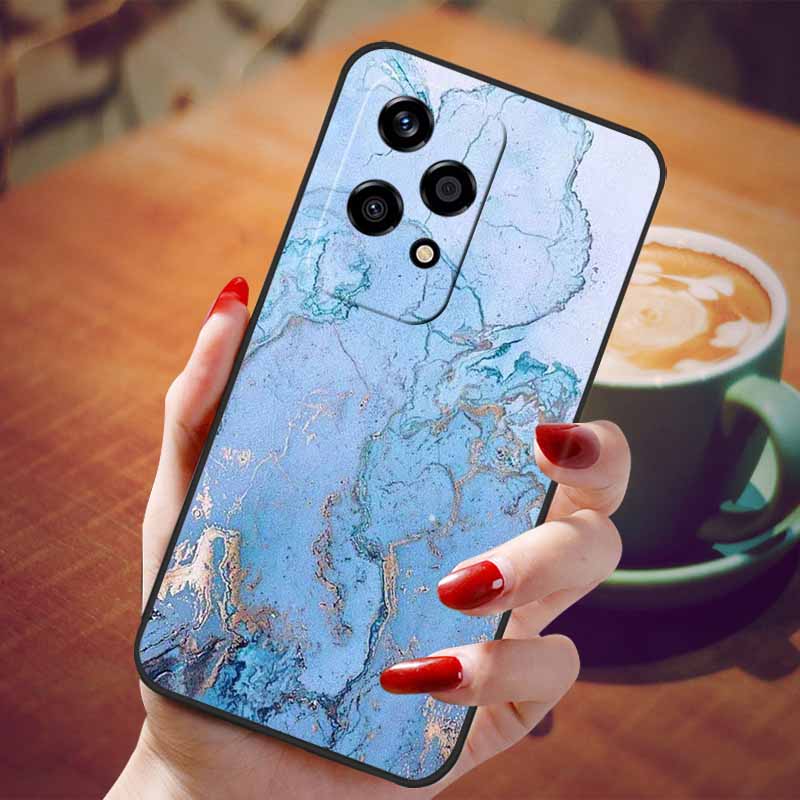 For Honor 200 Lite Case Soft Silicone Fashion Marble TPU Phone Cases for Honor200 Lite 200Lite Cover Capa 6.7'' Shockproof Shell