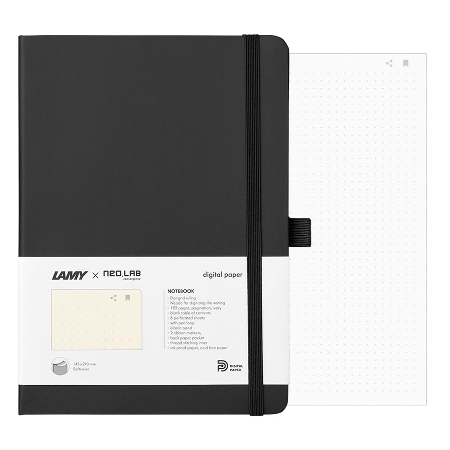 

Neo N Notebook compatible with writing and hard dotted lines digital [LAMY × smartpen] digitalization, cover, A5, [LAMY paper] NDO-DN185 (NeoLAB)