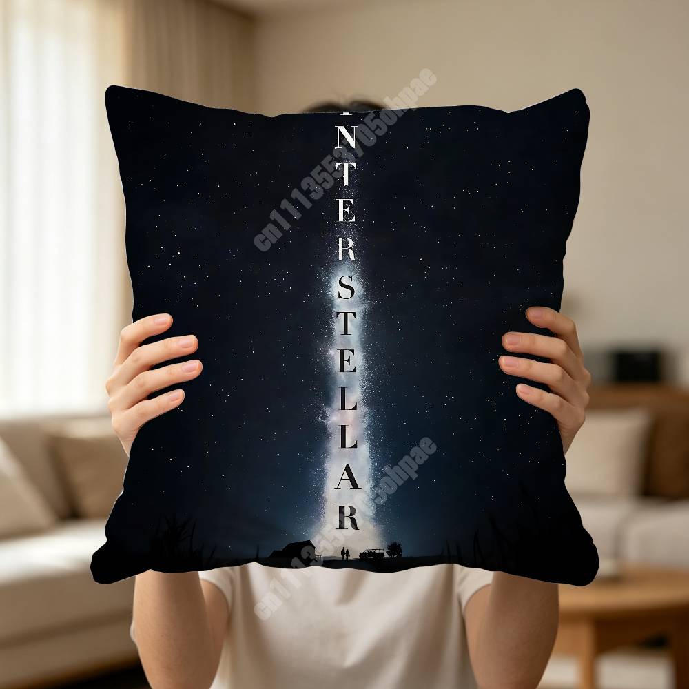 IInterstellarS Christopher Nolan SciFi Pillow Cover Sofa Couch Cushion Case Creative Workspace Accent Home Decor