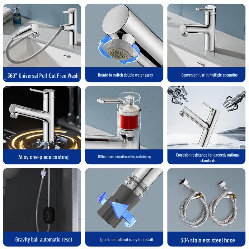 JOMOO Pull-Out Basin Mixer Faucet