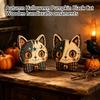 Halloween Pumpkin Wooden Decoration for Fall Party