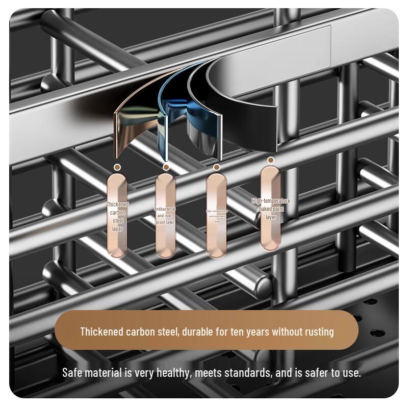 Wall-Mounted Stainless Steel Chopstick Holder F9