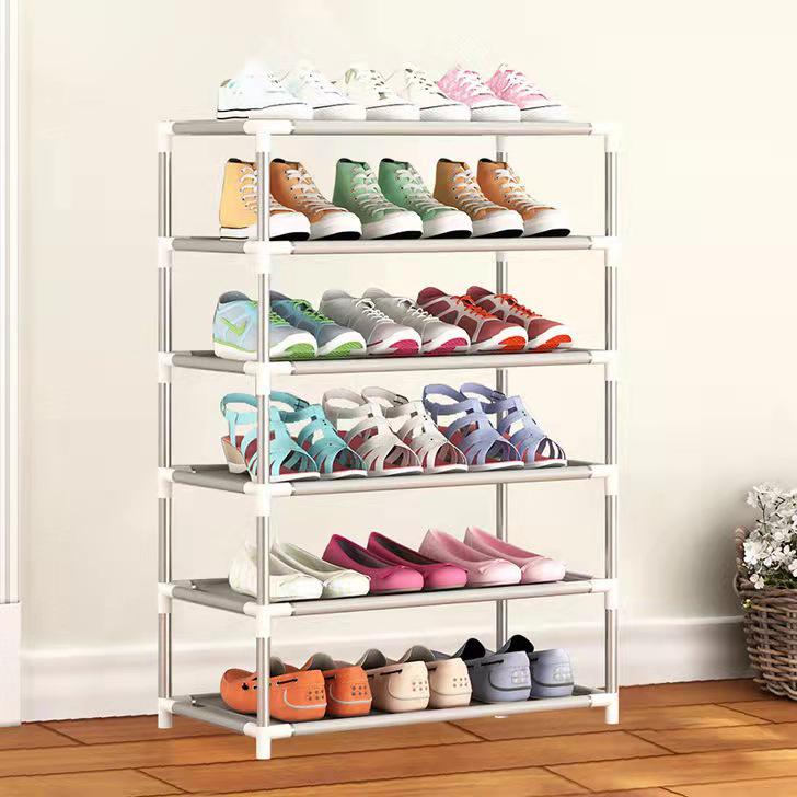 Multi-Layer Steel Shoe Rack: Dustproof, Economical Storage Solution for Dorms and Homes