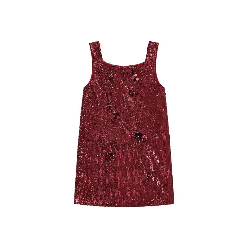 ELLE KIDS Girls  Sequin A-line Party Dress 130cm