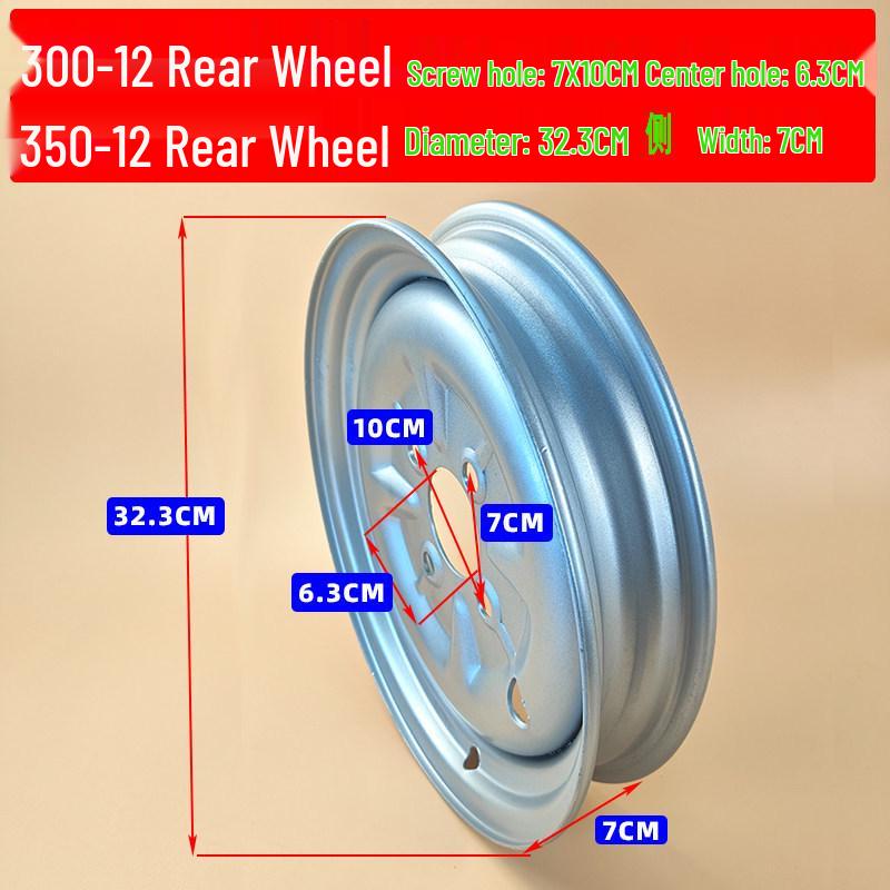Electric Tricycle with Steel Rims: 300-12