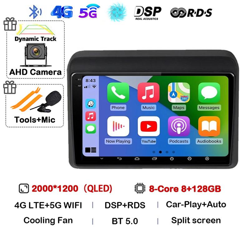 Android 14 Carplay Auto Stereo For Suzuki ERTIGA 2018 2019 2020 Car Radio Multimedia Video Player Car GPS 2 Din DVD 360 Camera