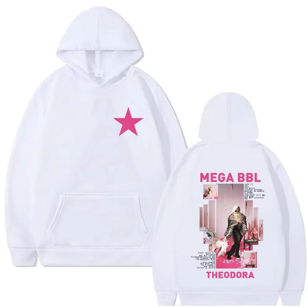 

Rapper Theodora Mega Bbl Album Graphic Hoodies Men Women Fashion Pop Music Streetwear Male Vintage Fleece Hoodies 3XL