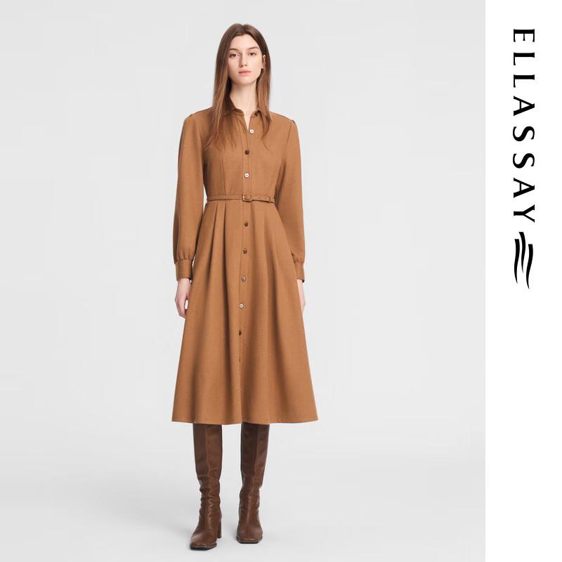 

ELLASSAY Elegant Wool Blend Shirt Dress M