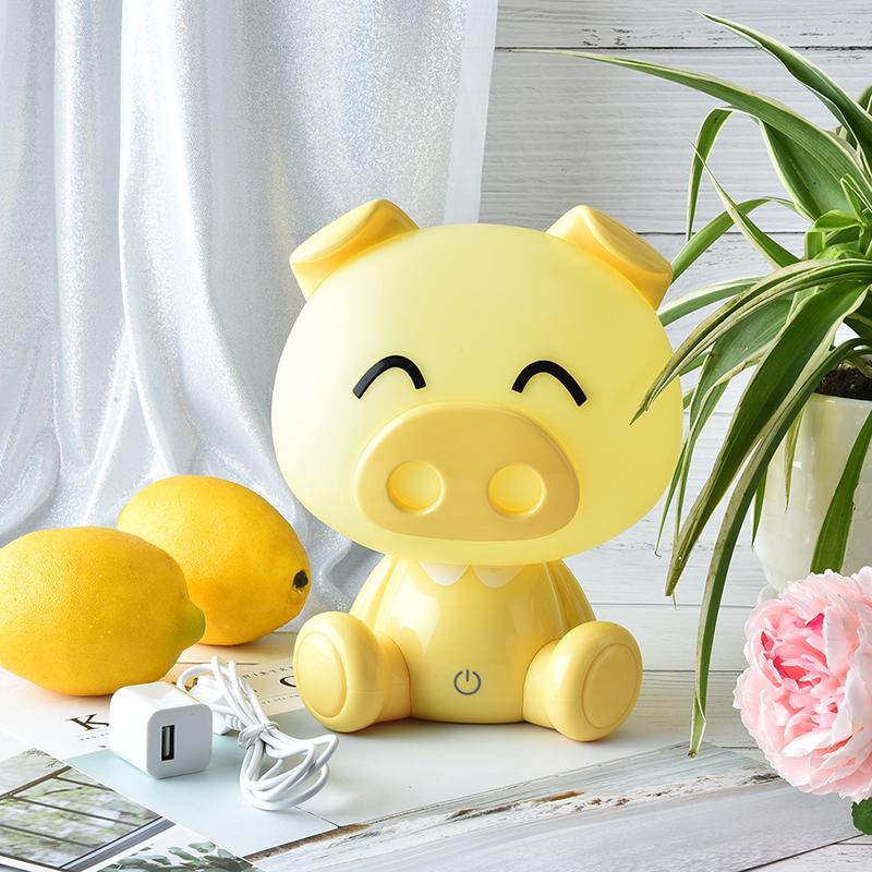 

Touch Pig Lights Leuke Baby Slaapkamer лампа Nachtlampje светодиодная ночная лампа прикроватный декор детский стол Licht Рождественский подарок на день Святого Валентина Yellow
