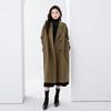 Fanzhen Women's 2024 Autumn/Winter 100% Wool Mid-Length Coat