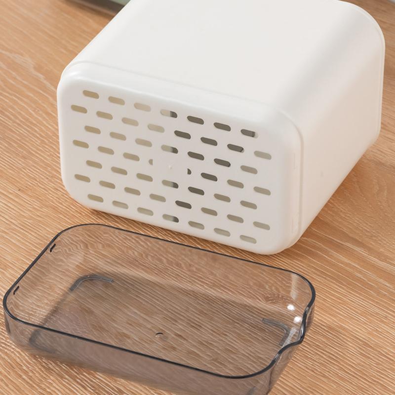 Multifunktionell skedgaffel Ätpinneförvaringshållare Box Dubbellagers bestick Dräneringsställ Organiseringsställ för kök