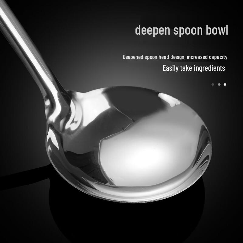 Stainless Steel Anti-Scald Hot Pot Soup Ladle with Hook