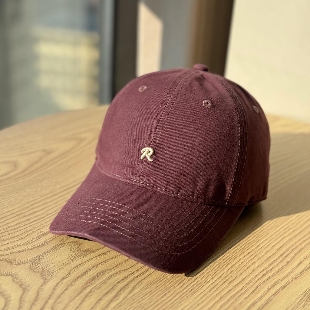 New high-quality vintage R Letter logo embroidered spring/summer thin cotton soft-top baseball cap, sun protection duckbill cap