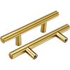 Goldenwarm 30 Pack 3 Inch Gold Cabinet Handles - Gold Cabinet Pulls, Fade-Resistant Surface - Dresser Pulls Kitchen Hardware for Cupboard Furniture