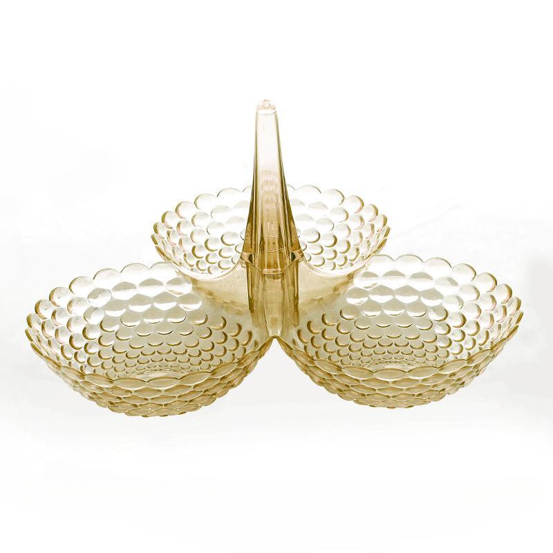 

Кухонная тарелка для конфет и фруктов, европейская пластиковая штабелируемая поднос для сухофруктов, закусок, домашнего декора для свадебного стола, десерта