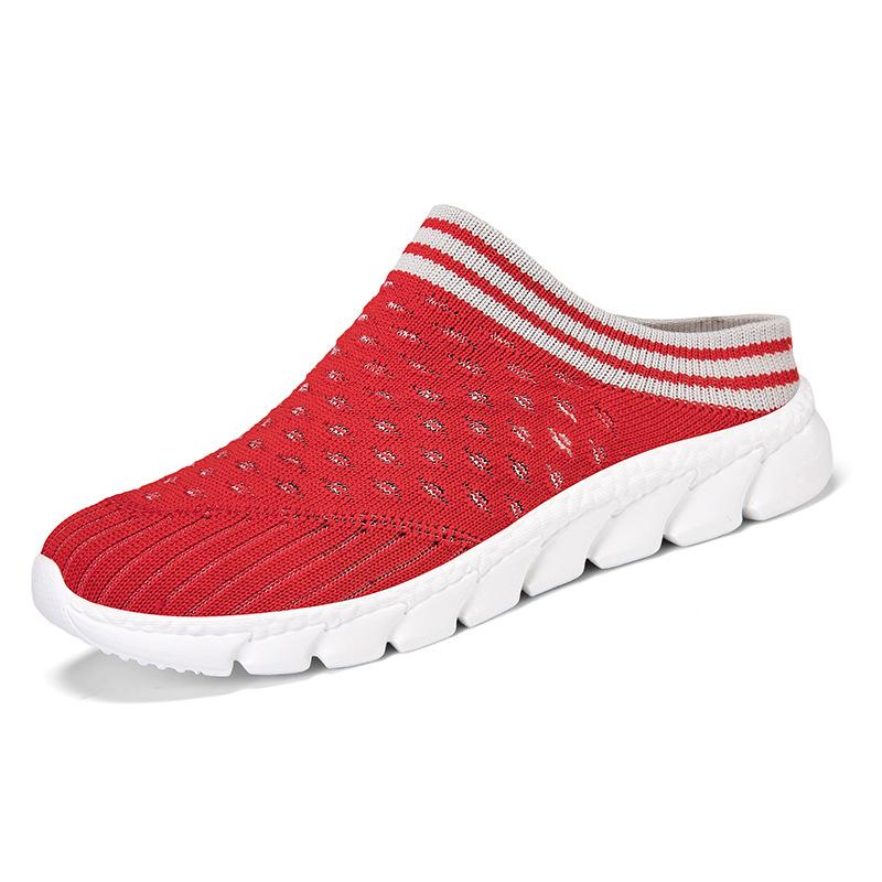 

Summer women s outdoor semi-drag casual outdoor single shoes beach lazy one pedal breathable mesh shoes women s shoes 35