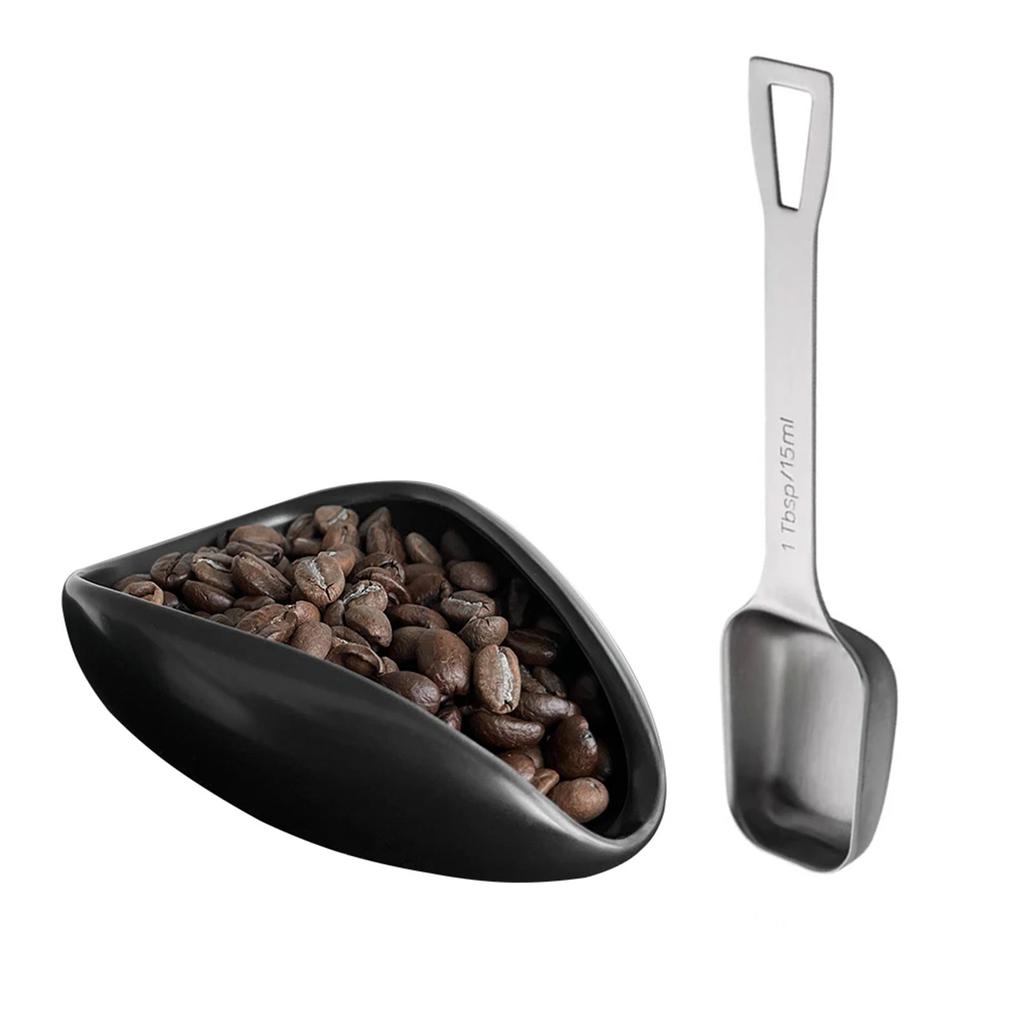 Coffee Scale Tray Coffee Beans Container Measuring Spoon Coffee Bean Plate Coffee Dosing Tray Suitable for Coffee Bean