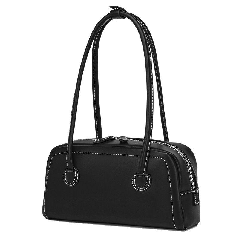 Retro Hand-held Bag Shoulder and Underarm Bag Summer Simple and Fashionable Boston Bag