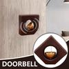 Shopkeepers Bell for Door Opening Magnetic Wooden Doorbell Wind Chime Brass Decorative Chime Reminder Home Decoration Door Bell