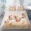 Labrador Dog Duvet Set 3D Digital Printing Bedding Set Three-Piece Bedroom Decoration