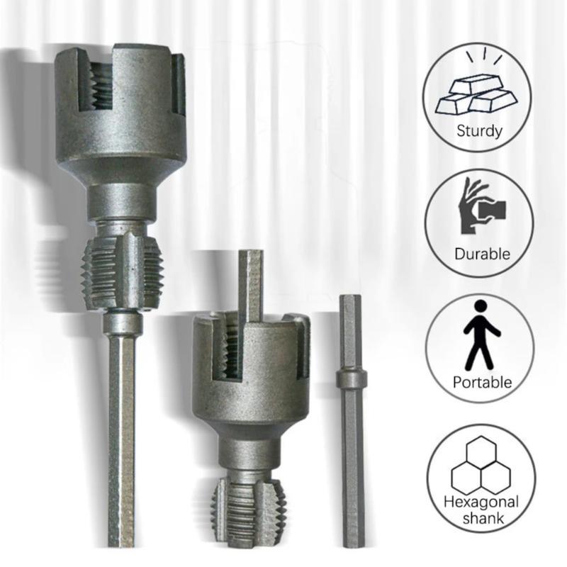 Electric Drill Compatible Pvc Pipe Threader Kit DN15 DN20 Pipe Pvc Pipe Thread Cutting Tool Pprppe Pipe Thread Cutting Tool
