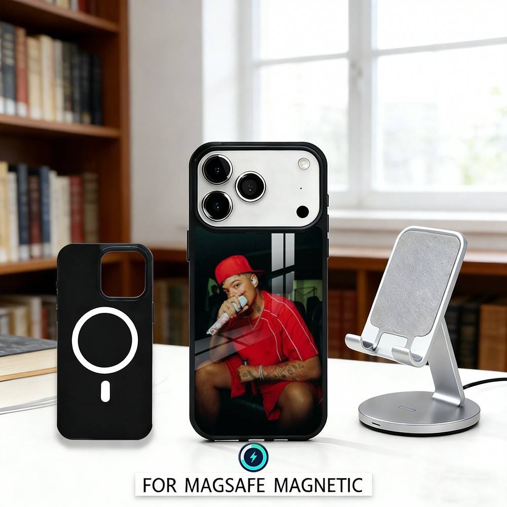 S-Saiko Sakura Singer Phone Case Magnetic For iPhone17 16 15 14 13 12 Pro Max For Magsafe Wireless Charging Cover